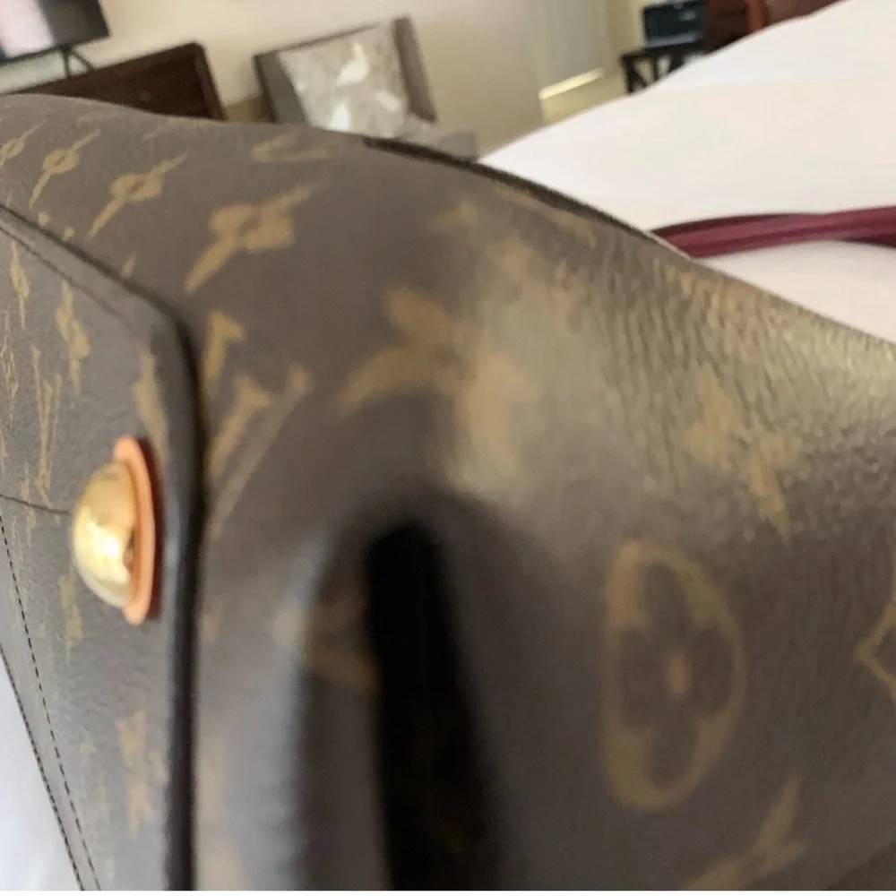 Louis Vuitton Brown and Burgundy Shoulder Bag